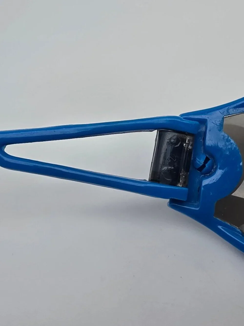 Sonic Macho Man Blue Frame Polarized Grey Lens Randy Savage Shield Sunglasses
